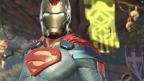 superman vs iron man gif
