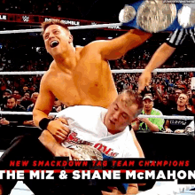 the miz shane mc mahon wwe smack down live tag team champions