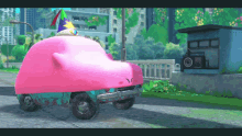 Kirby Kirby Car GIF - Kirby Kirby Car Mouthful Mode GIFs