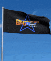 a black flag with a blue star and the words brothers community on it