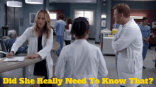Greys Anatomy Teddy Altman GIF - Greys Anatomy Teddy Altman Did She Really Need To Know That GIFs