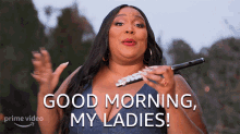 Good Morning My Ladies Lizzo GIF - Good Morning My Ladies Lizzo Lizzos Watch Out For The Big Grrrls GIFs