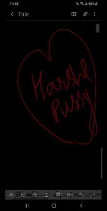 a drawing of a heart with the words " marsh pussy " written on it
