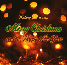 merry christmas greetings light happy new year