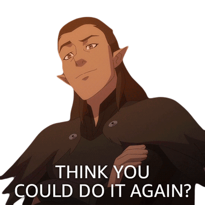 Think You Could Do It Again Vaxildan Sticker - Think You Could Do It Again Vaxildan The Legend Of Vox Machina Stickers