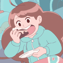 Eating Cake Bee GIF - Eating Cake Bee Bee And Puppycat GIFs