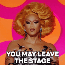 You May Leave The Stage Rupaul Andre Charles GIF - You May Leave The Stage Rupaul Andre Charles Rupauls Drag Race GIFs