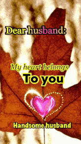 dear husband my heart belongs to you handsome husband poster