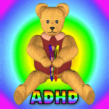 Adhd Adhd Teddy GIF - Adhd Adhd Teddy Adhd Butterfly GIFs