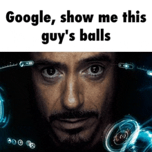 Balls Iron Man GIF - Balls Iron Man Google GIFs