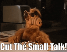 Alf Cut The Small Talk GIF - Alf Cut The Small Talk Small Talk GIFs