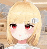 a girl with blonde hair has a star in her hair