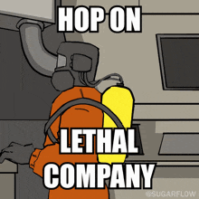 Lethal Company Hop On GIF - Lethal Company Hop On GIFs
