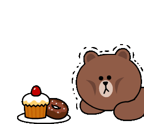 Brown And Cony Cake Sticker - Brown And Cony Cake Vanished Stickers