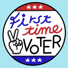 First Time Voter First Time Voter Pin GIF - First Time Voter First Time Voter Pin I Voted GIFs