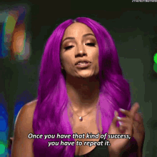 Sasha Banks Once You Have That Kind Of Success GIF - Sasha Banks Once You Have That Kind Of Success You Have To Repeat It GIFs