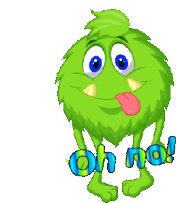 Oh No Animated Monster Stickers Sticker - Oh No Animated Monster Stickers Stickers