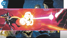 a comic book with a dc logo on the bottom right