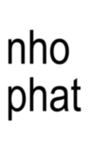 a white background with the words nho phat in black letters