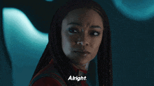 Alright The Answer Is No Captain Burnham GIF - Alright The Answer Is No Captain Burnham Star Trek Discovery GIFs