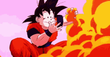 Dragon Ball Z Goku GIF - Dragon Ball Z Goku Eat It GIFs