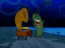 Plankton - Evil Laugh GIF