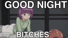 Good Night Bitches Anime Good Night GIF - Good Night Bitches Good Night Anime Good Night GIFs