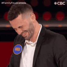 Shy Family Feud Canada GIF - Shy Family Feud Canada Grin GIFs