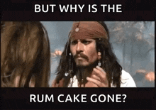 jack sparrow rum johnny depp pirates of the caribbean why is the rum gone