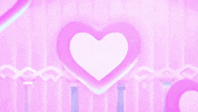 a cartoon illustration of a harp and columns in a pink and purple room .
