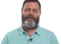 Laughing Nick Offerman Sticker - Laughing Nick Offerman Big Think Stickers