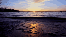 waves sunset beach sea