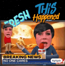 Kathy Griffin Breaking News GIF - Kathy Griffin Breaking News No One Cares GIFs
