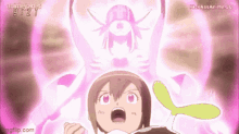 a cartoon of a girl screaming with a pink background that says ' imgflip.com ' at the bottom