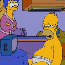 Los Simpson Qué Mirás Boba Andá Pa Allá Boba GIF