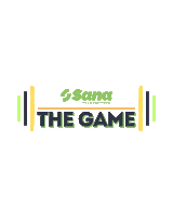 a logo for sana health and fitness with the game written below it