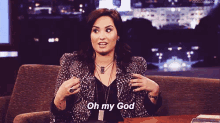 Demi Lovato Oh My God GIF - Ohlala Choquer Choquee GIFs