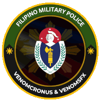 a logo for the filipino military police with a shield