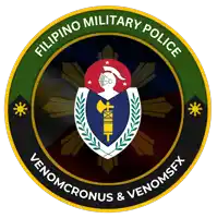 a logo for the filipino military police with a shield