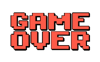 Game Over Sticker - Game Over Game Over Stickers