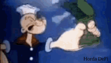 Horda Defi Popeye Comendo Espinafre GIF - Horda Defi Popeye Comendo Espinafre Espinafre GIFs