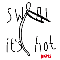 a drawing that says like it 's hot