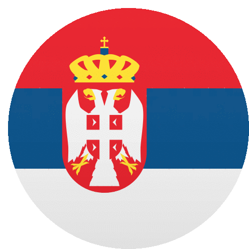 Serbia Flags Sticker - Serbia Flags Joypixels Stickers