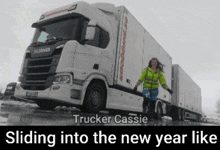Truckercassie New Year GIF - Truckercassie New Year Slippery GIFs