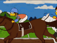 The Simpsons Race GIF - The Simpsons Race Horse Back Riding GIFs