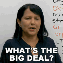Whats The Big Deal Rebecca GIF - Whats The Big Deal Rebecca Engvid GIFs