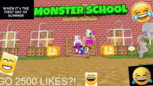 school monster school minecraft funny relatable