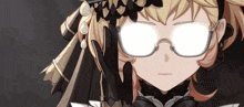 a close up of a girl with glasses and a hat