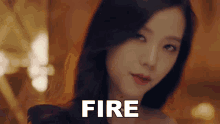 Fire Jisoo GIF