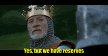 braveheart king yes but reserves